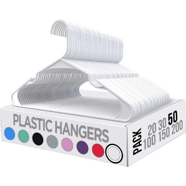 Utopia home Clothes hangers 50 Pack (white)