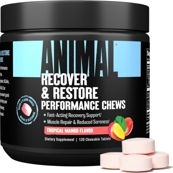 Animal Recovery Chews - Muscle Repair and Hydration with Fast Acting Amino Acids, Taurine  Tablets