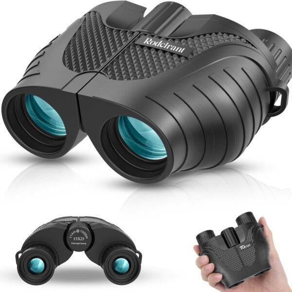 Binoculars 15x25 for Adults,Waterproof Binoculars with Low Light Night Vision, Durable & Clear Binoculars