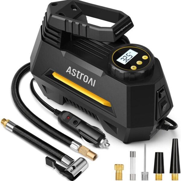 AstroAI Tire Inflator Portable Air Compressor Tire Air Pump for Car Tires - Car Accessories, 12V DC Auto Pump